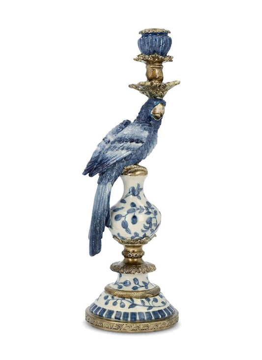 Lysestage Papegøje Blå 40 cm På lager uge 07