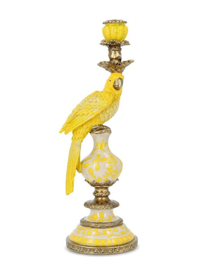 Lysestage Papegøje Gul 40 cm På lager uge 07