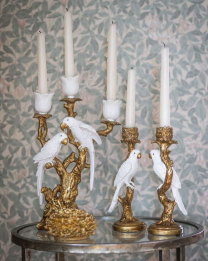 Kandelaber Fugle på Gren 38 cm