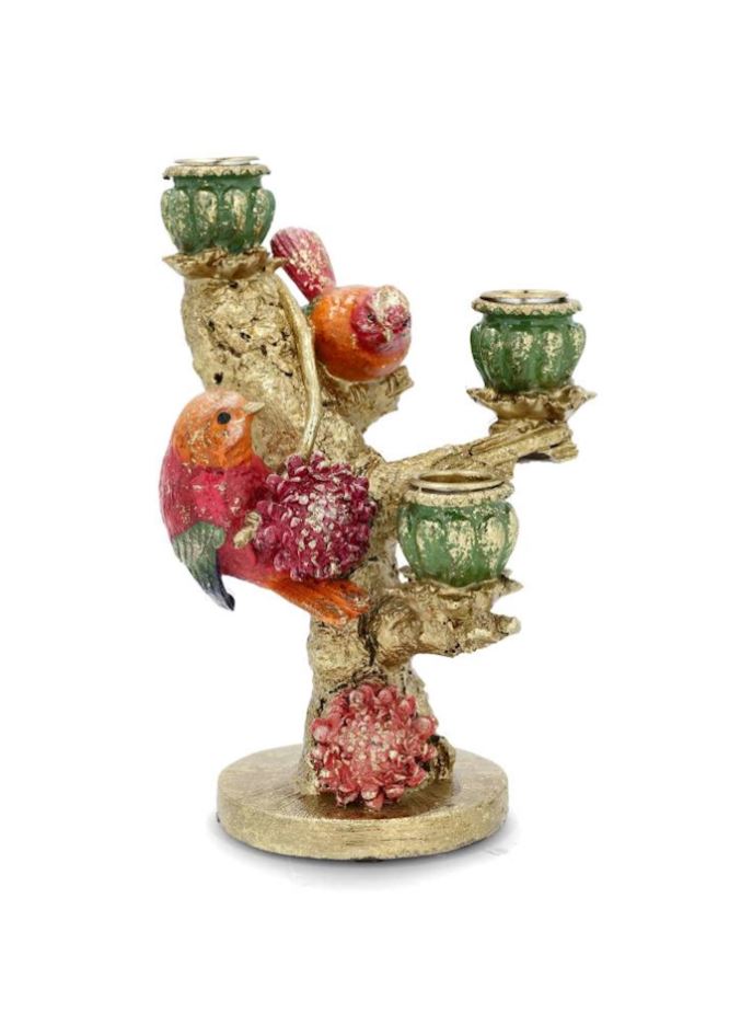 Lysestage Fugl Eksotisk 21 cm