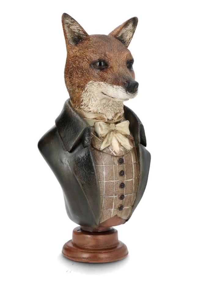 Dekoration Byst Ræv 30 cm På lager uge 07