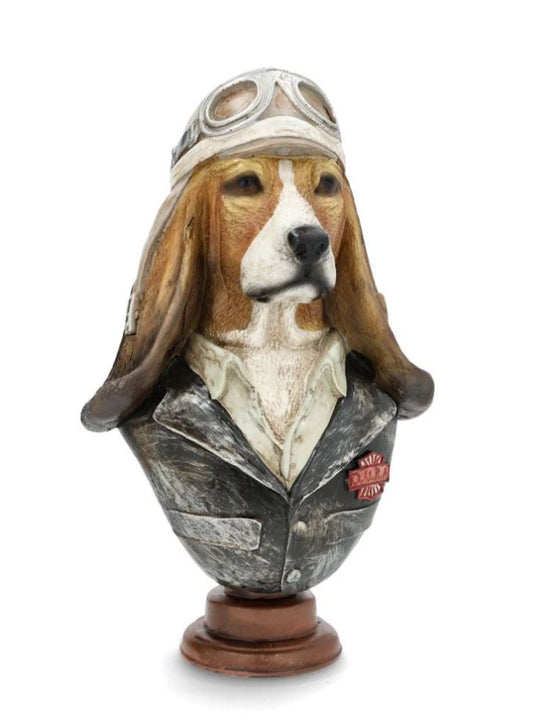 Dekoration Byst Basset Hound 30 cm