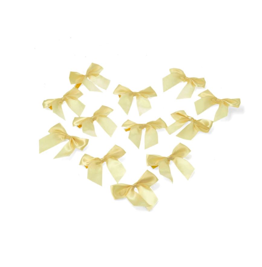 Påskepynt Roset Satin Lille Gul 25-pak