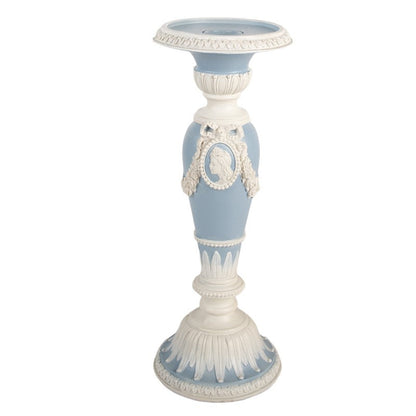 Lysestage Vintage Ø 10x27 cm Blå