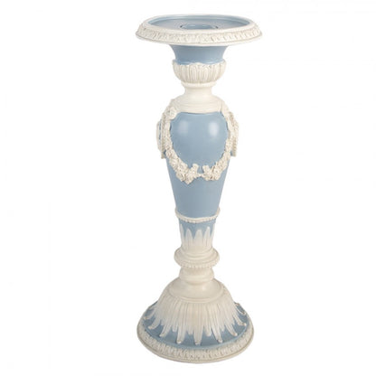 Lysestage Vintage Ø 10x27 cm Blå