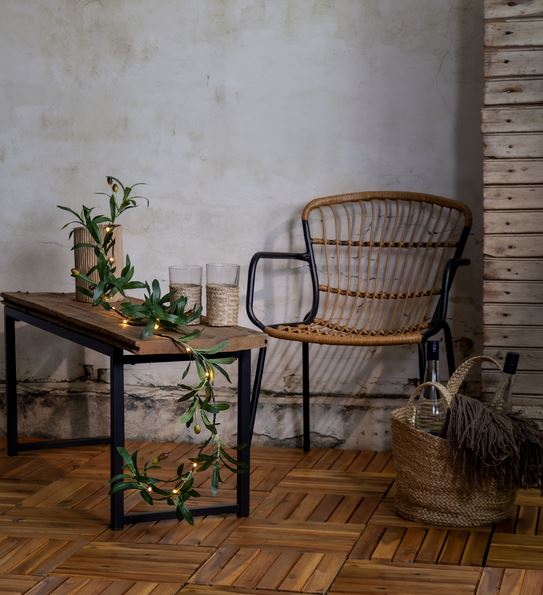 Havebelysning Lyskæde Girlande Oliv