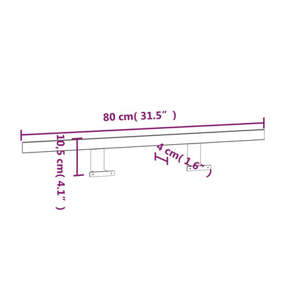 Badeværelse spejl LED-spejllampe 80 cm 13 W 3000K varm hvidt lys