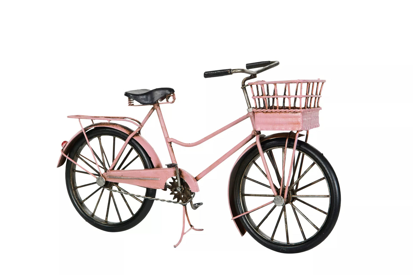 Dekoration Metaldekoration Cykel Dame Pink 30 cm