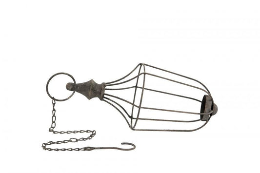 Lysestage Kæde Grå 13x30 70cm 1 stk