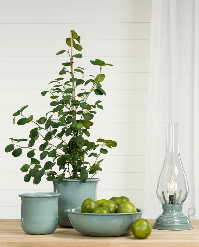 Bordlampe El 42 cm - Emalje Ocean