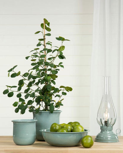 Bordlampe El 42 cm - Emalje Ocean