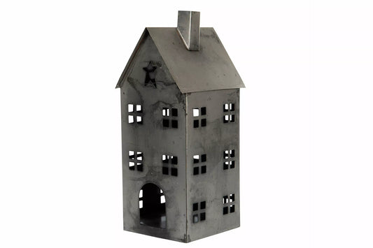 Lantern Lyshus Metal Gammel Grå14x15,5x33cm