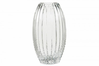 Dekorativ Vase Glas Cane Klar Ø16x8x28cm