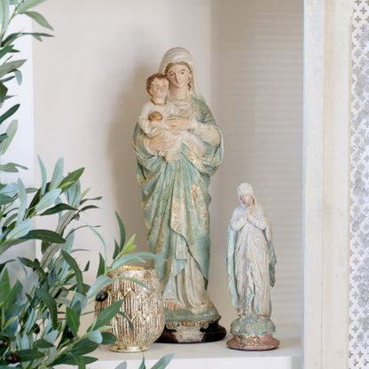 Dekoration Madonna H31/L10/B10 cm opal