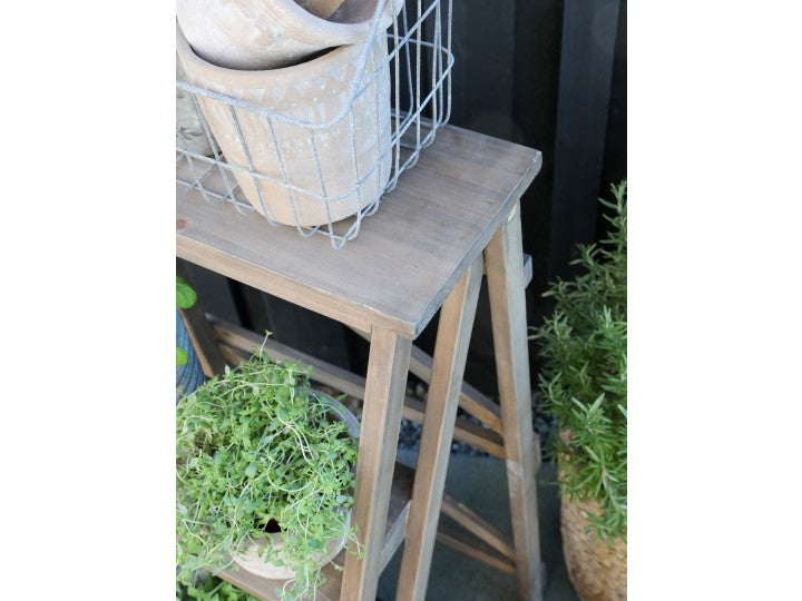 Blomsterstand Stige til deko H85/L44/B57 cm natur