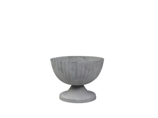 Dekorative Skål på fod H8 / Ø10 cm antik zink 1 stk