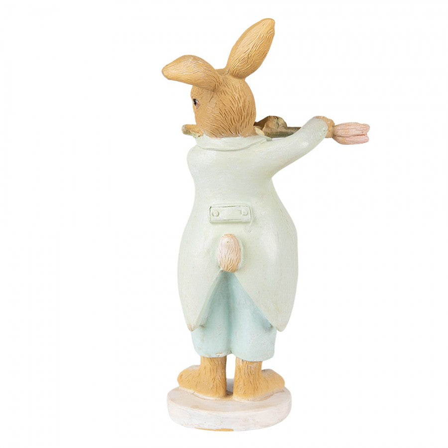 Påskdekoration Kanin Påsk 16 Cm Grön, Brun Polyresin