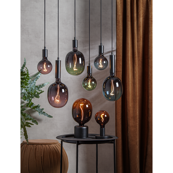 LED-lampa E27 ColourMix G125 Dim