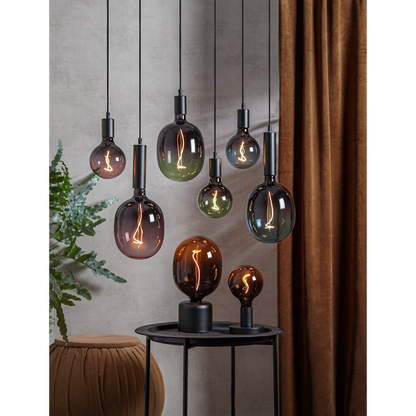 LED-lampa E27 ColourMix G125 Dim