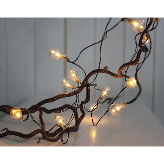 Ljusslinga Batteri Globe light Varmvit 16 ljus 240cm