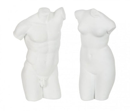 Dekoration Figur Staty Byst Polyresin Vit 2-pack 15x9,5x24